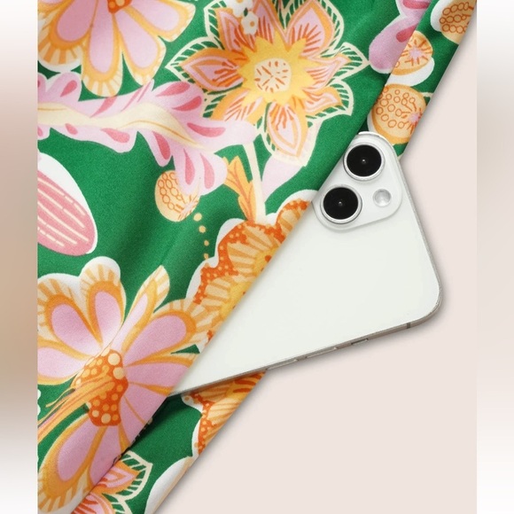 BloomChic Plus Size 2XL Floral Shirred Off Shoulder Flutter Sleeve Dress us18-20 - Picture 5 of 8